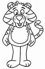 Coloring Tigers Tiger Pages Kids Clip Print Sheet Clipart sketch template