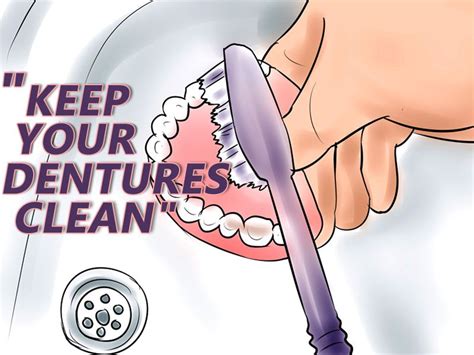 clean  dentures remove  rinse dentures  eating