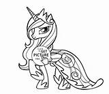 Coloring Luna Princess Pony Library Clipart Friendship Magic Kids sketch template