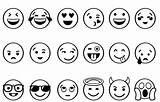 Emoji Coloring Pages Kids Printable Cool Da Smiley Faces Sheets Freecoloring Besuchen sketch template