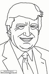 Trump Donald Drawing Pres Pages Enchantedlearning President Getdrawings Face Enchanted Learning sketch template