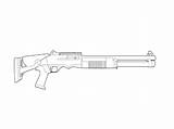 Cs Fusil Shotguns sketch template