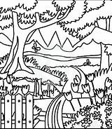 Coloring Forest Pages Enchanted Printable Color Getcolorings Amazing sketch template