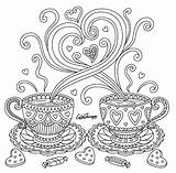 Coloring Pages Coffee Therapy Color App Mandala Adult Visit Printable Colortherapy Try Colouring Heart sketch template