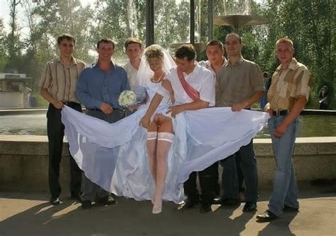 bride flashing pussy with groomsmen oddr