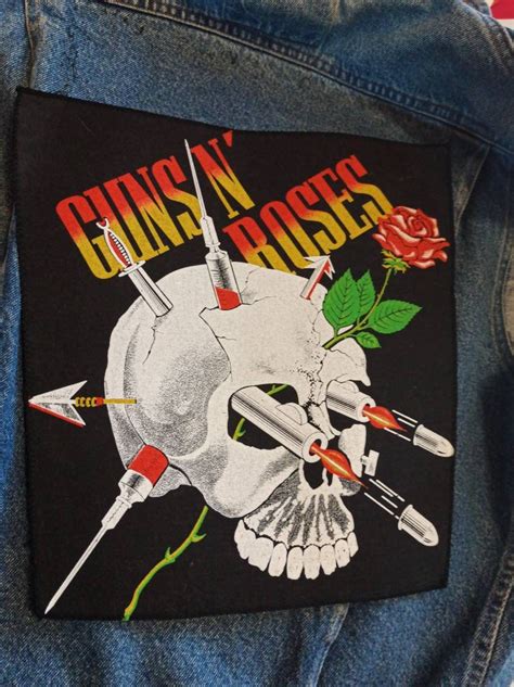 guns n roses vintage end 80s backpatch genuine authentic