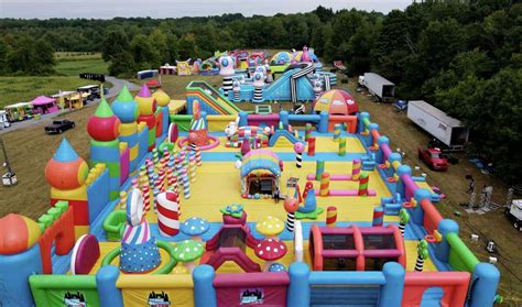 big bounce america brings inflatable theme park to albany