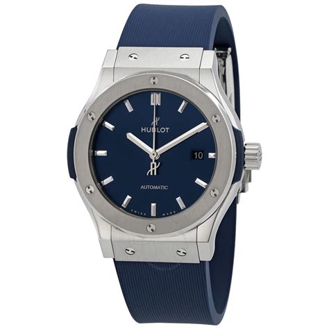 hublot classic fusion automatic blue dial mens  nxrx watches classic fusion