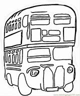Coloring Pages Bus British Colouring Printable Britain Great Tourist Londres Countries Color Books Comments sketch template