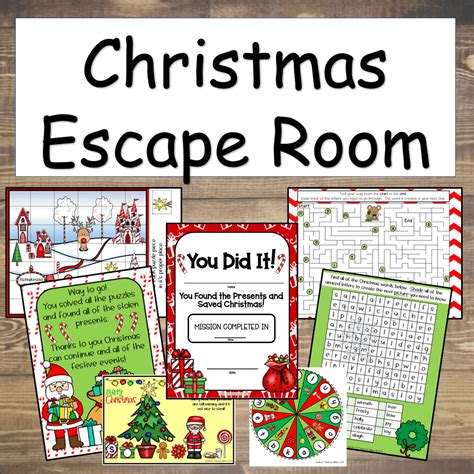 christmas escape room hands  teaching ideas