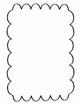 Border Scalloped Squiggle Clipart Printablee sketch template