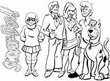 Scooby Doo Gang Coloring Pages Characters Christmas Getcolorings Colouring Color Colo sketch template