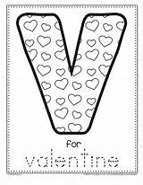 Valentine Coloring Tracing Crafts Valentines Activities Preschoolers Pages sketch template