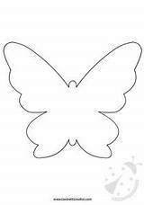 Farfalle Sagome Ritagliare sketch template