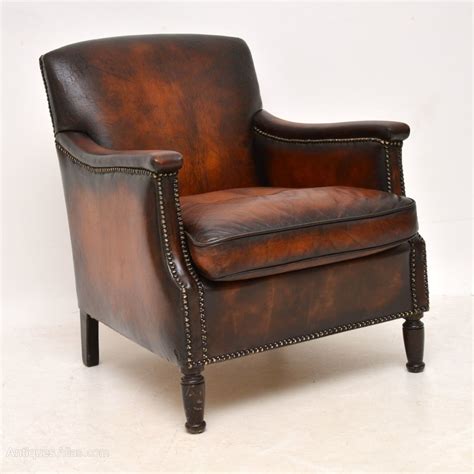 small antique leather armchair antiques atlas