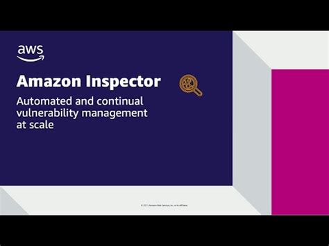 amazon inspector overview demo amazon web services youtube