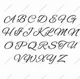 Cursive Stencils Letter Alphabet Letters Stencil Capital Uppercase Writing Lowercase Script Flowing Lettering Fancy Calligraphy Fonts Custom Tracing Inch Stencilletters sketch template