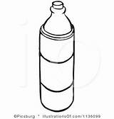 Bottle Clipart Colouring Water Coloring Webstockreview Panda sketch template