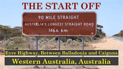 longest straight road  australia  mile straight road eyre highway nullarbor australia