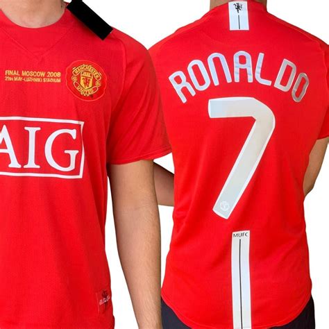 ronaldo  retro final moscow  manchester united mens soccer jersey clearance