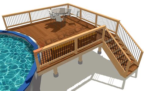 Rectangular Above Ground Pool Deck Plans House Plans My Xxx Hot Girl