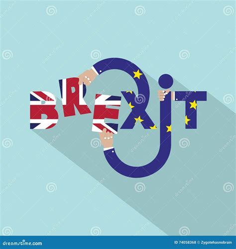 brexit typography design vector stock vector illustration  information financial