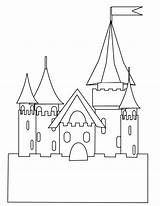Castle Pages Kids Coloring Fairy Drawing Tale Tales Outline Color Para Colorir Castelo Print Dramatic Play Cinderella Sheets Dragon Clip sketch template