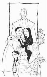 Addams Mercredi Colorare Disegni Kidnotorious Sketchy Morticia Famiglia Gomez 아담스 œuvres sketch template