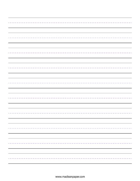 dotted  writing paper template