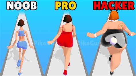 Noob Vs Pro Vs Hacker In Body Race Youtube