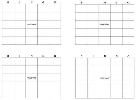 blank bingo template  sample design templates