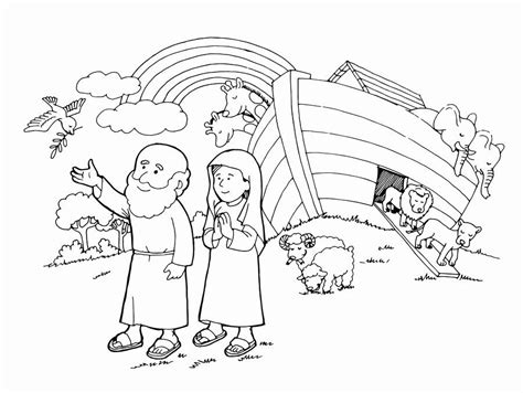 bible noah rainbow coloring page coloring pages