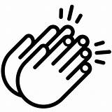 Clapping Hands Vector sketch template