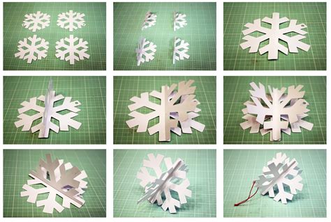 3d Snowflakes Bits Of Paper