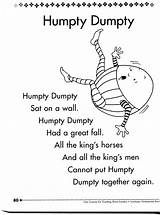Rhyme Humpty Dumpty Nursery Coloring Poetry Words Poem Pages Rhyming Poems Word Rhymes Clip Kids Printable Google Example Difference Worksheet sketch template