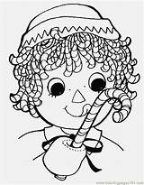 Coloring Candy Raggedy Ann Pages Christmas Cane Cartoon Canes Characters Andy Printable Cartoons Eating Girl Print Color Clipart Kids Library sketch template