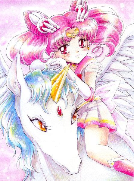 Sailor Chibi Moon And Pegasus Helios And Chibiusa By Tomo Sailor Chibi Moon
