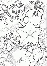 Kirby Coloring Pages Knight Return Meta Dreamland Print Commission Flight Popular Coloringhome Birthday sketch template