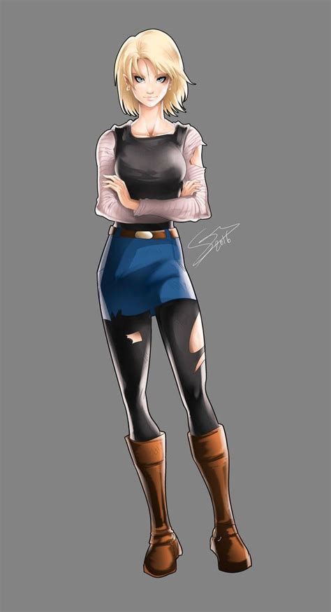 Number 18 Of Dragon Ball Z By Sersiso Dragon Ball Z Android 18