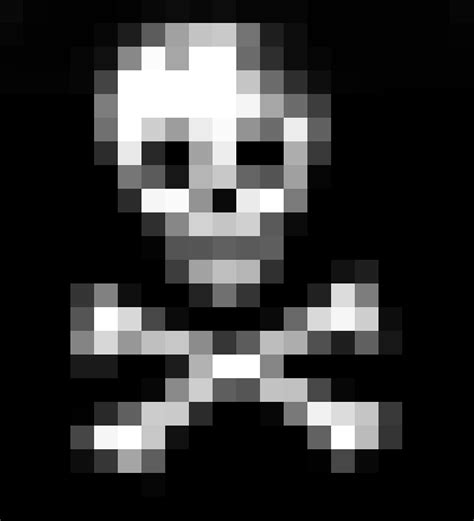 image  pixelated skull creepyhalloweenimages