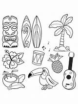 Coloring Hawaii Pages Printable Print Mycoloring Color sketch template