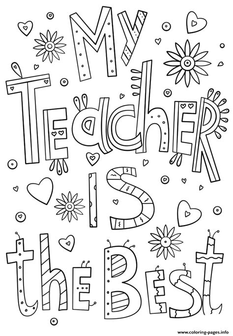 printable   teacher coloring pages   students