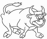 Bull Coloring Pages Coloringpages1001 sketch template