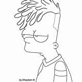 Colorir Simpsons Xxxtentacion Peep Desenhos Desenhar Rapper Dibujo sketch template