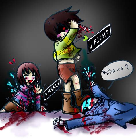 [undertale] I Don T Like This Way Chara X Sans X By