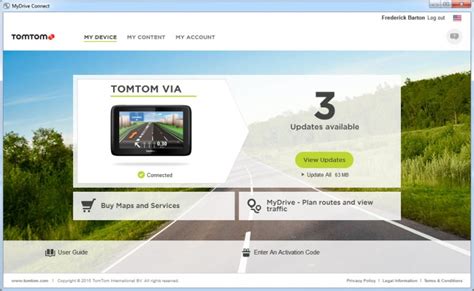 view tomtom mydrive connect screenshot