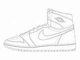Jordan Coloring Air Pages Shoes Nike Drawing Template Vans Sneakers Shoe Michael Sneaker Jordans Color High Kicks Drawings Printable Getdrawings sketch template