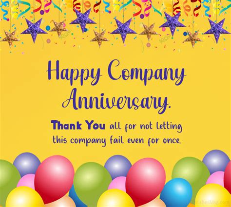 70 Company Anniversary Wishes And Messages Wishesmsg