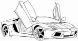 Lamborghini Coloring Pages Huracan Printable Kids sketch template