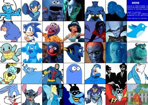 blue characters  spineywolf  games trivia